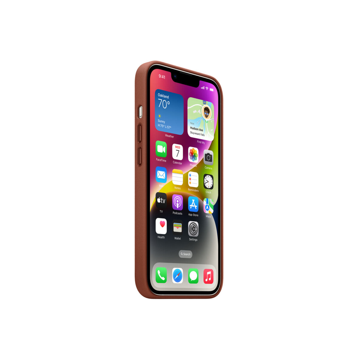 iPhone 14 Leather Case with MagSafe - Umber - iSTYLE BG