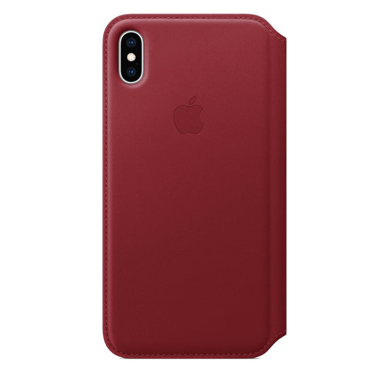 Apple iPhone XS Max Leather Folio - (PRODUCT)RED - iSTYLE BG
