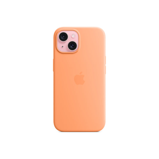 iPhone 15 Silicone Case with MagSafe - Orange Sorbet - iSTYLE BG