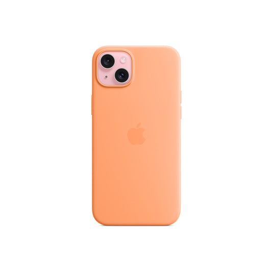 iPhone 15 Plus Silicone Case with MagSafe - Orange Sorbet - iSTYLE BG
