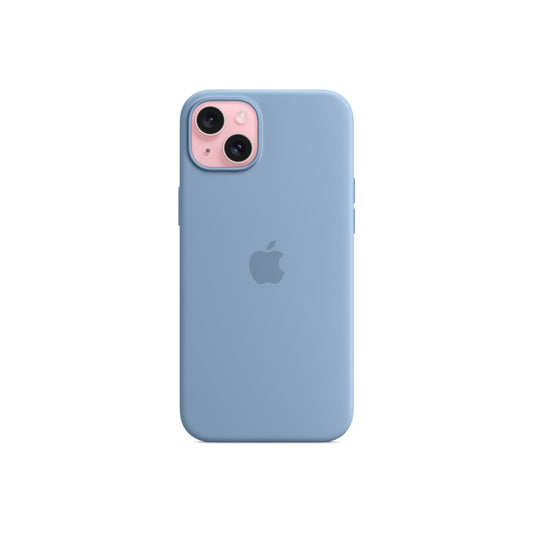iPhone 15 Plus Silicone Case with MagSafe - Winter Blue - iSTYLE BG