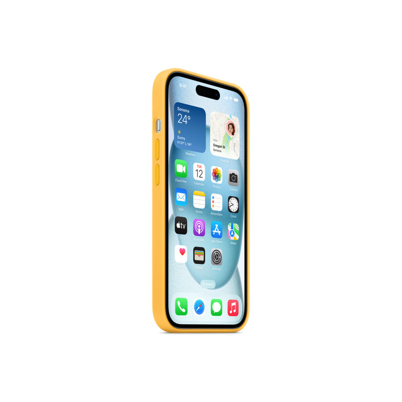 iPhone 15 Silicone Case with MagSafe - Sunshine - iSTYLE BG