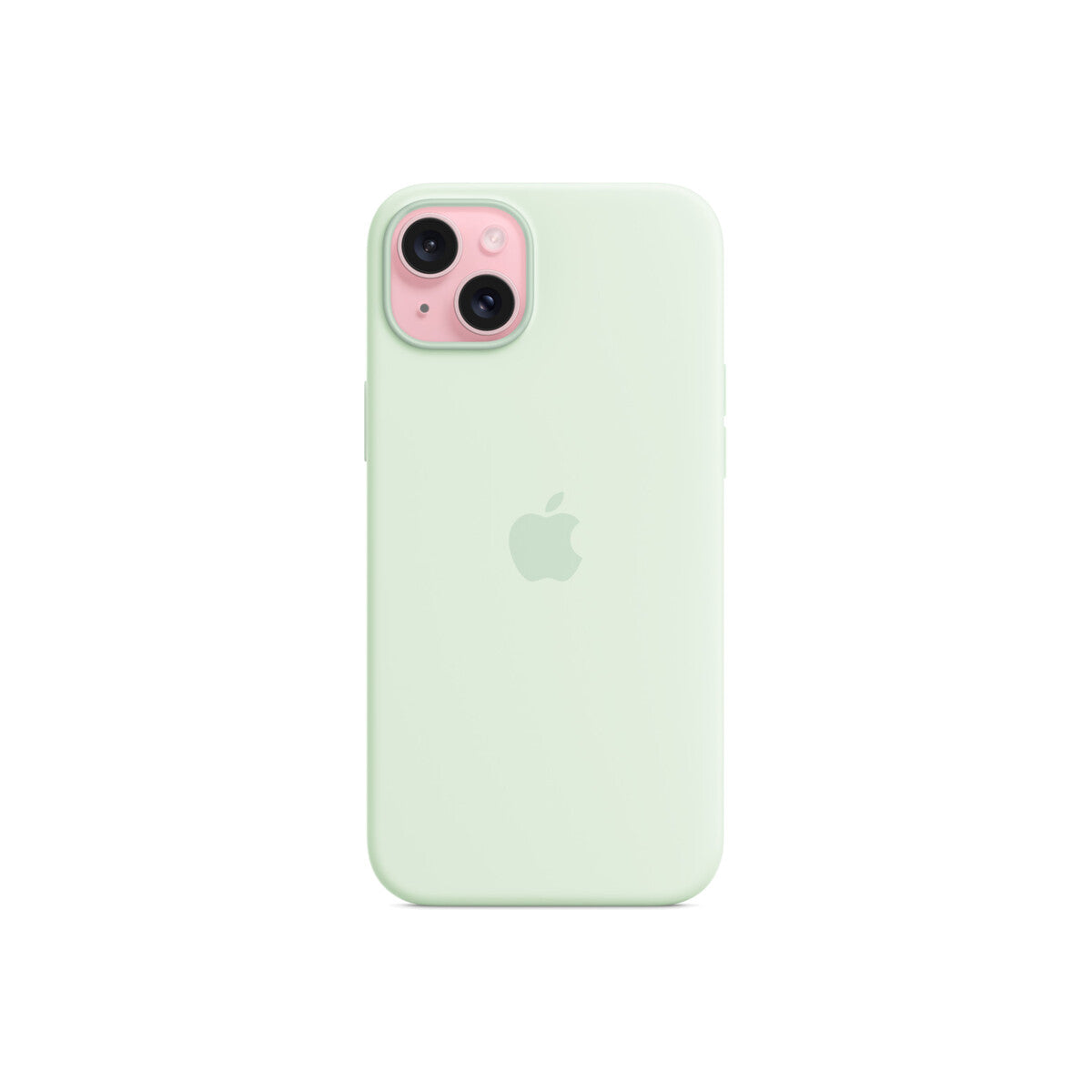 iPhone 15 Plus Silicone Case with MagSafe - Soft Mint - iSTYLE BG
