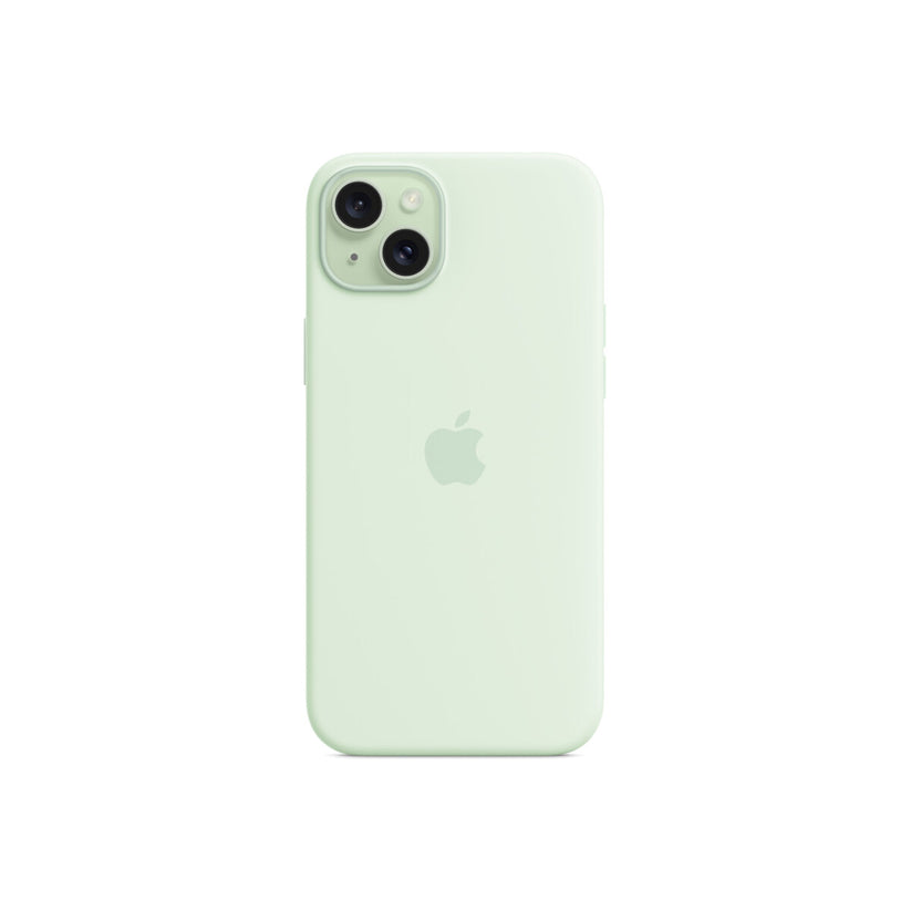 iPhone 15 Plus Silicone Case with MagSafe - Soft Mint - iSTYLE BG
