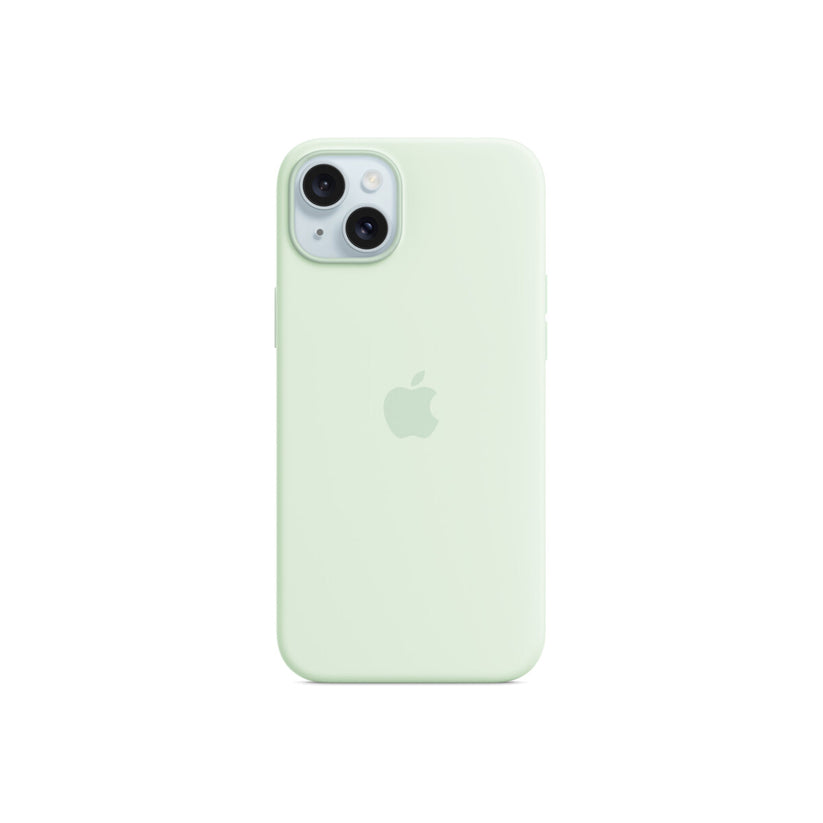 iPhone 15 Plus Silicone Case with MagSafe - Soft Mint - iSTYLE BG