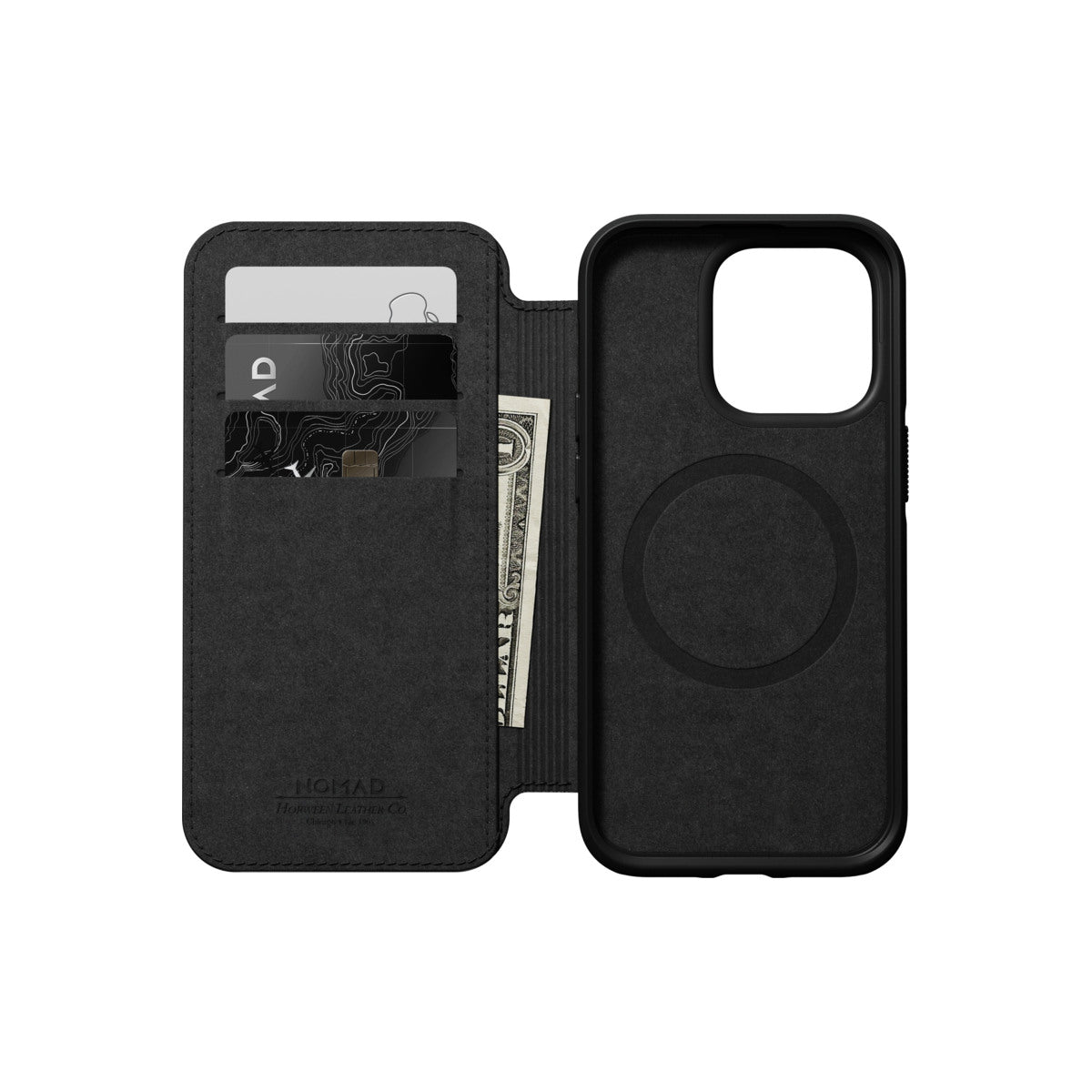 Nomad Leather MS Folio, black - iPhone 14 Pro - iSTYLE BG