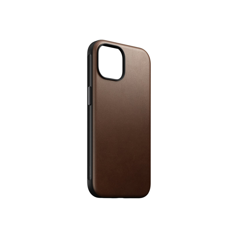 Nomad Modern Leather Case, brown - iPhone 15 Pro - iSTYLE BG