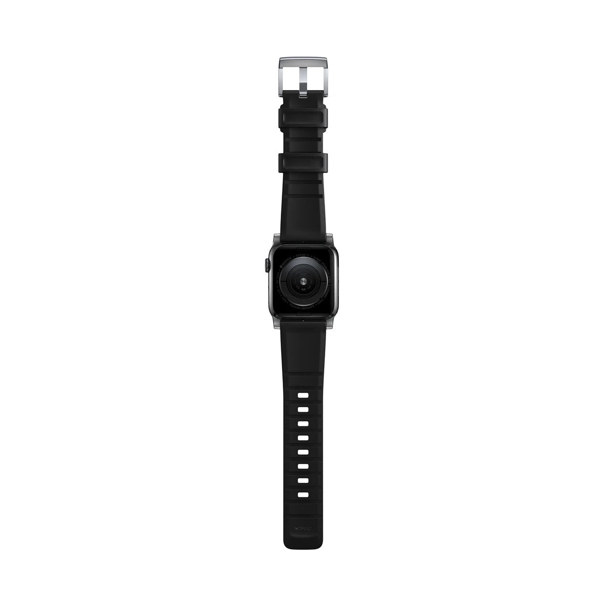 Каишка за Apple Watch от Nomad - 40/38 mm Rugged Strap сребриста закопчалка - iSTYLE BG