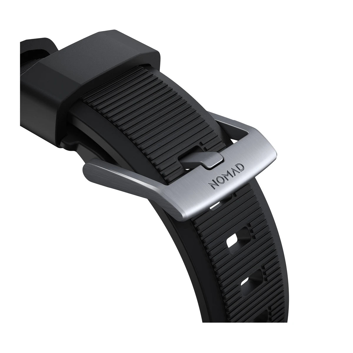 Каишка за Apple Watch от Nomad - 40/38 mm Rugged Strap сребриста закопчалка - iSTYLE BG