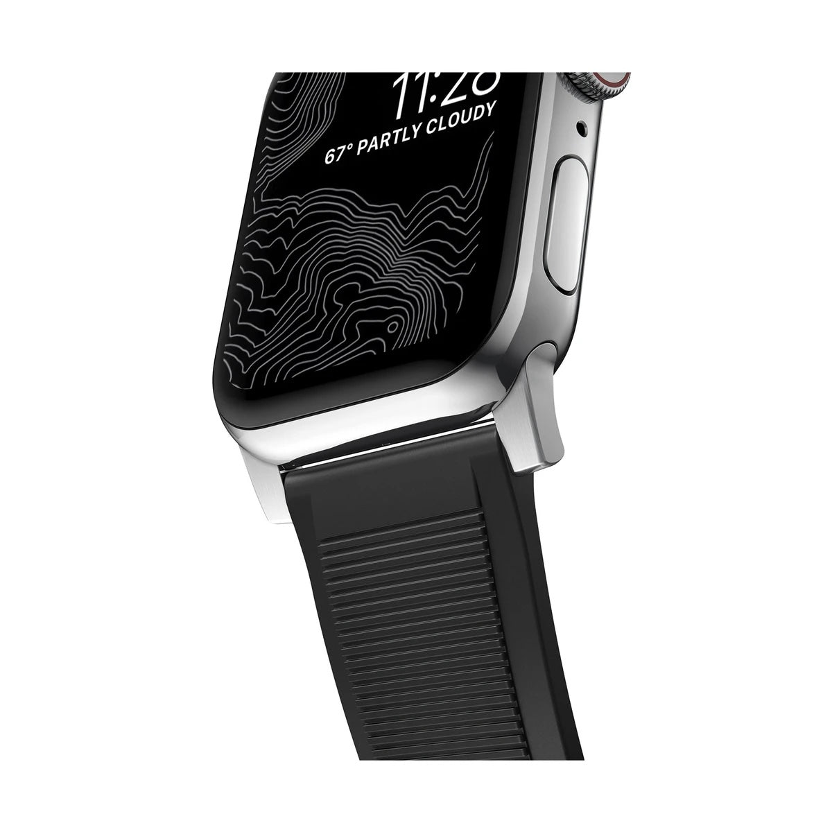Каишка за Apple Watch от Nomad - 40/38 mm Rugged Strap сребриста закопчалка - iSTYLE BG