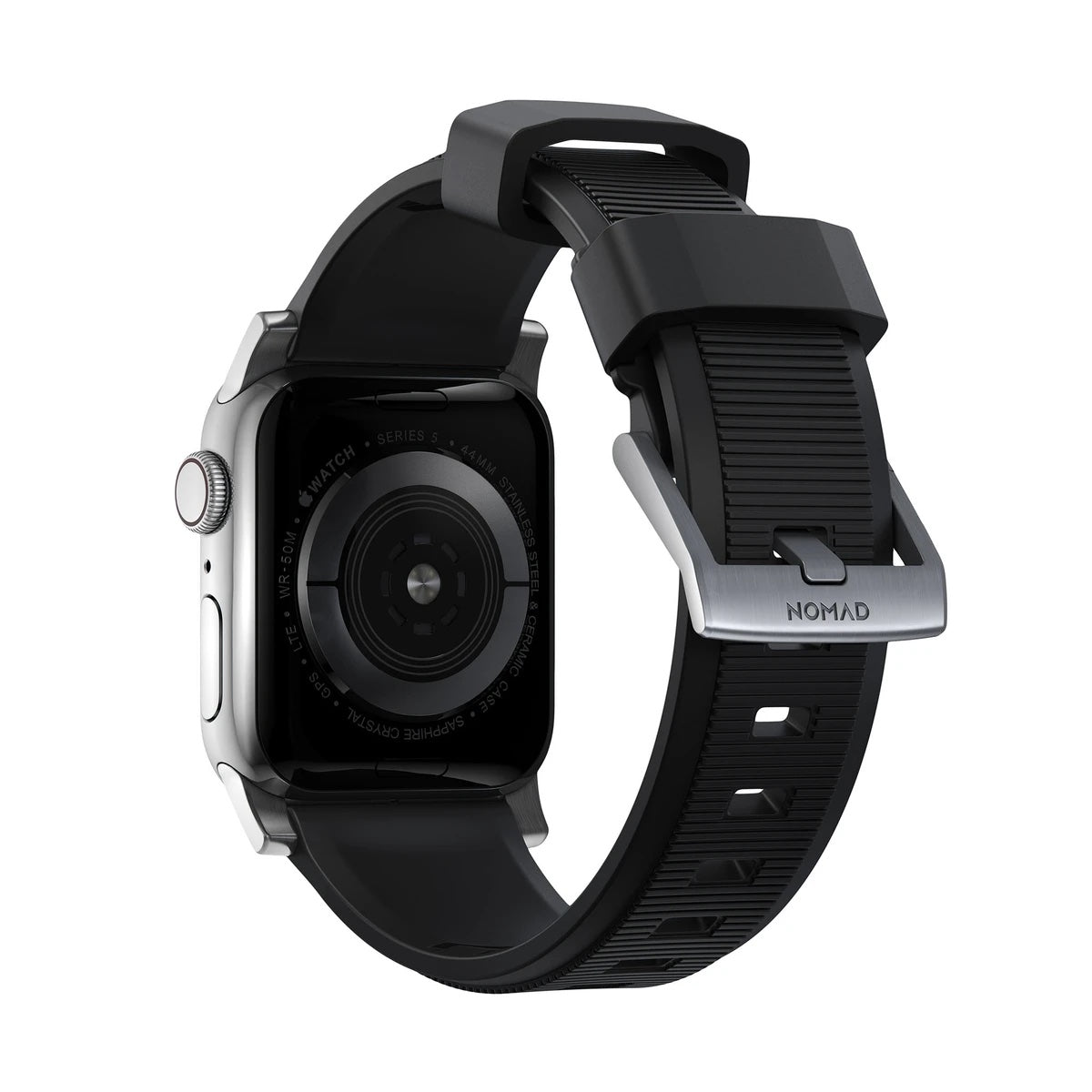 Каишка за Apple Watch от Nomad - 40/38 mm Rugged Strap сребриста закопчалка - iSTYLE BG