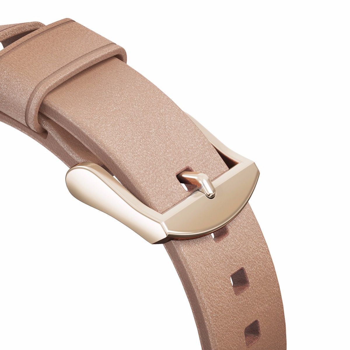 Каишка за Apple Watch от Nomad - 40/38 mm кожена бежова със златиста закопчалка - iSTYLE BG