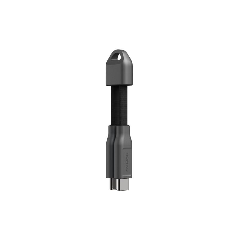 Кабел за зареждане NOMAD ChargeKey, 2x USB Type-C, 60W, 12см, черен - iSTYLE BG