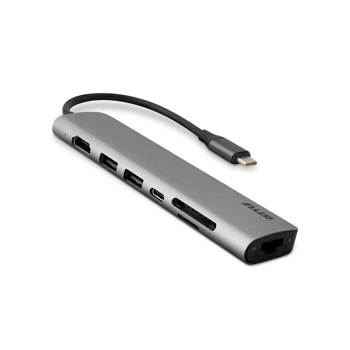 iStyle Type-C HUB MULTIMEDIA (2020) - space grey - iSTYLE BG