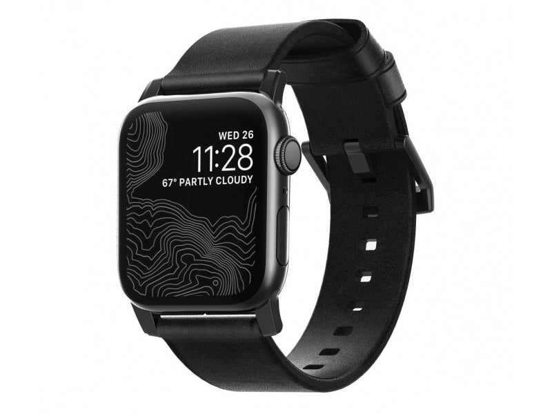 Каишка за Apple Watch от Nomad – 44/42мм Horween черна - iSTYLE BG