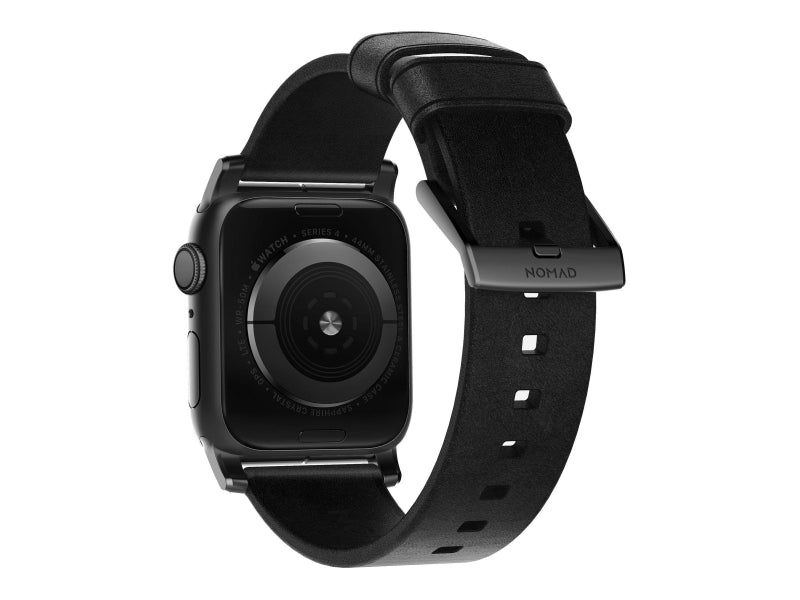 Каишка за Apple Watch от Nomad – 44/42мм Horween черна - iSTYLE BG