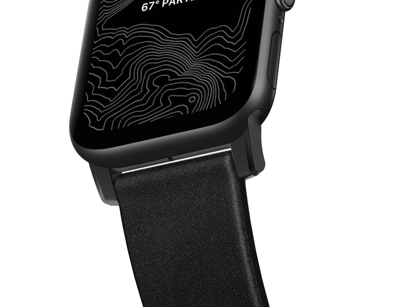 Каишка за Apple Watch от Nomad – 44/42мм Horween черна - iSTYLE BG