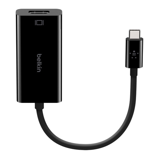 Черен USB-C към HDMI адаптер на Belkin с поддръжка на 4К - iSTYLE BG