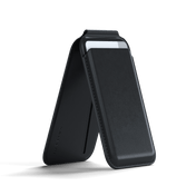 Satechi Vegan-Leather Magnetic Wallet Stand, Magsafe Compatible - Black - iSTYLE BG