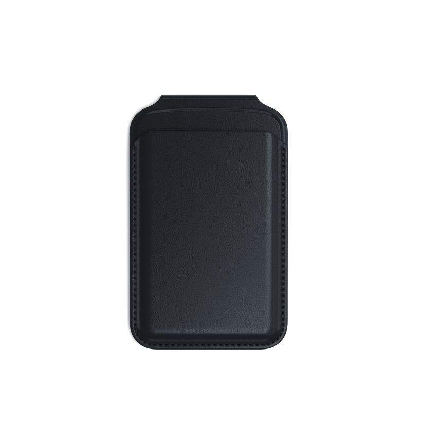 Satechi Vegan-Leather Magnetic Wallet Stand, Magsafe Compatible - Black - iSTYLE BG