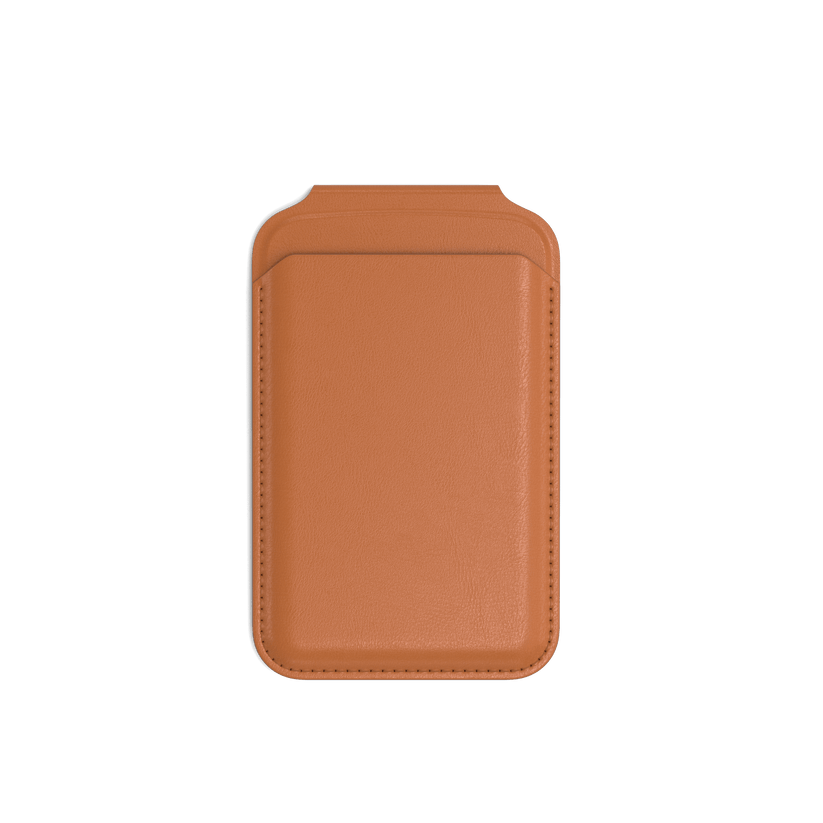 Satechi Vegan-Leather Magnetic Wallet Stand, Magsafe Compatible - Orange - iSTYLE BG