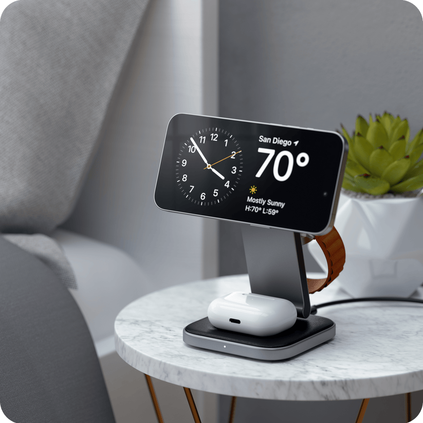 Satechi 3-in-1 Foldable Qi2 Wireless Charging Stand - Space Gray - iSTYLE BG