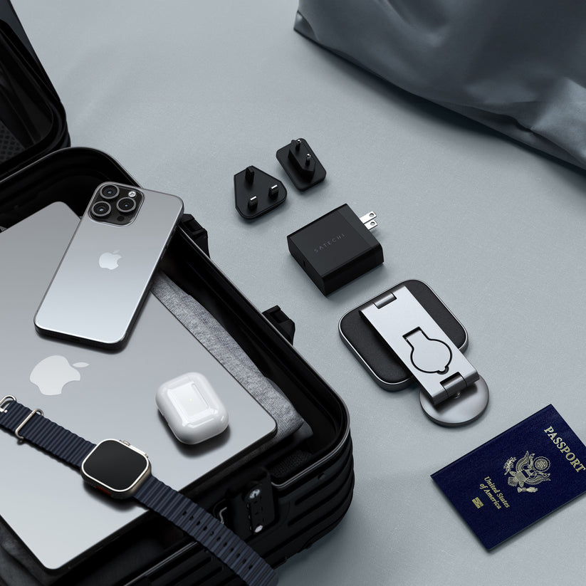 Satechi 3-in-1 Foldable Qi2 Wireless Charging Stand - Space Gray - iSTYLE BG