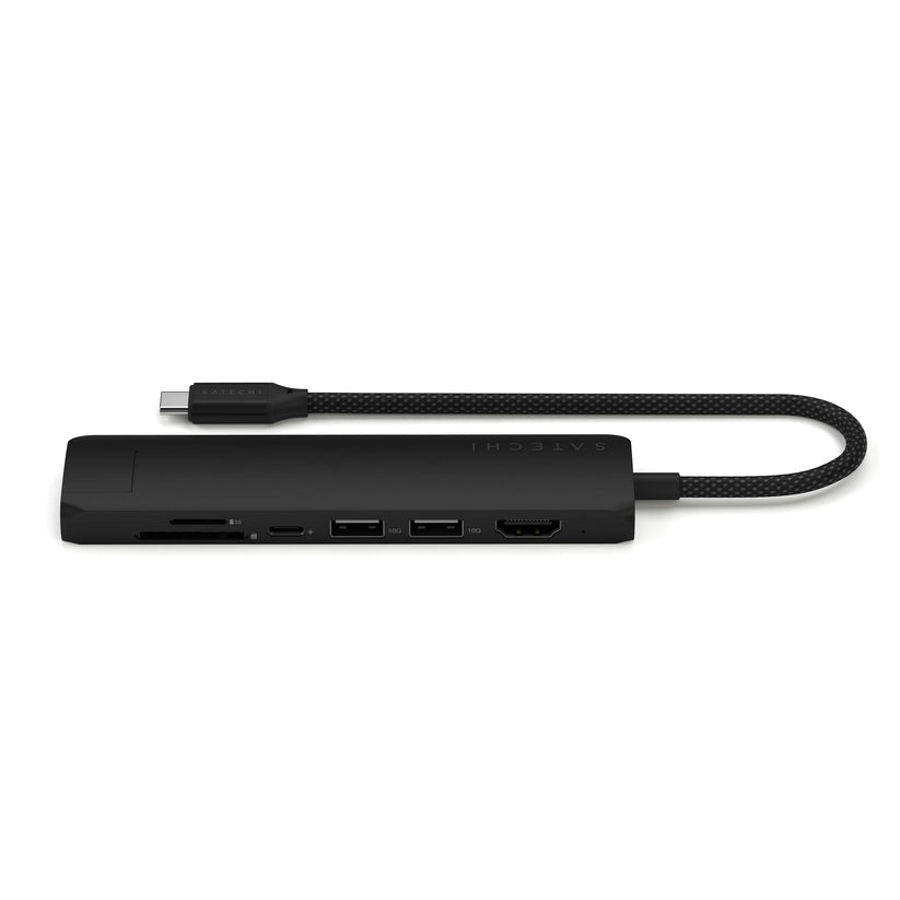 Satechi 7-in-1 USB-C Slim Multiport Adapter with Ethernet - Black - iSTYLE BG