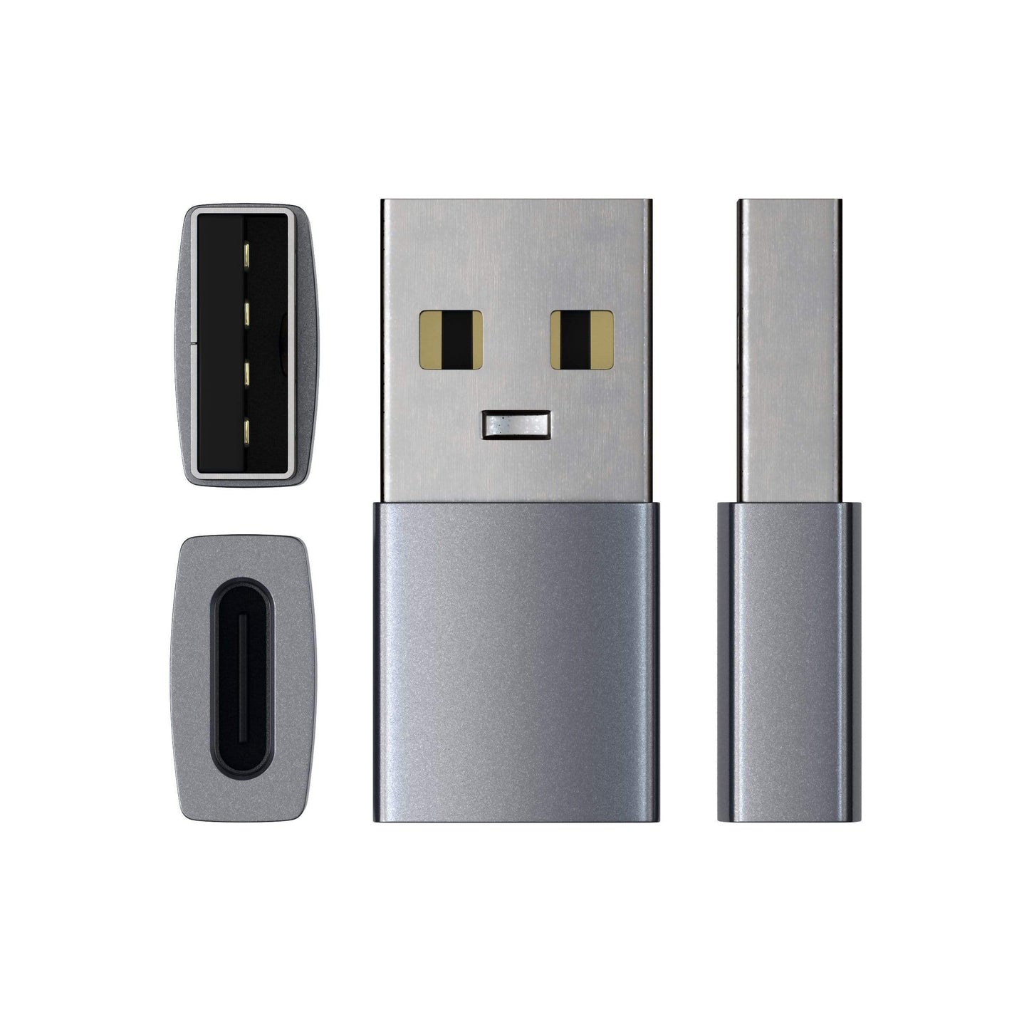 Satechi Aluminum Type-A to Type-C Adapter - Space Grey - iSTYLE BG