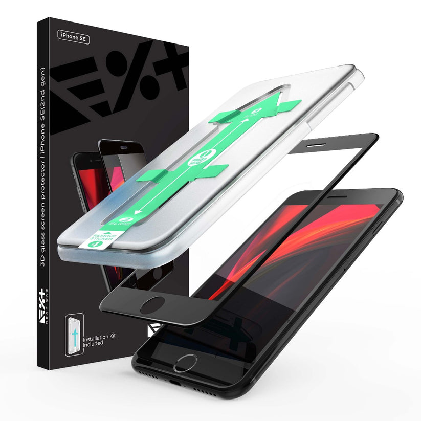 Черен 3D протектор за iPhone SE от Next One - iSTYLE BG