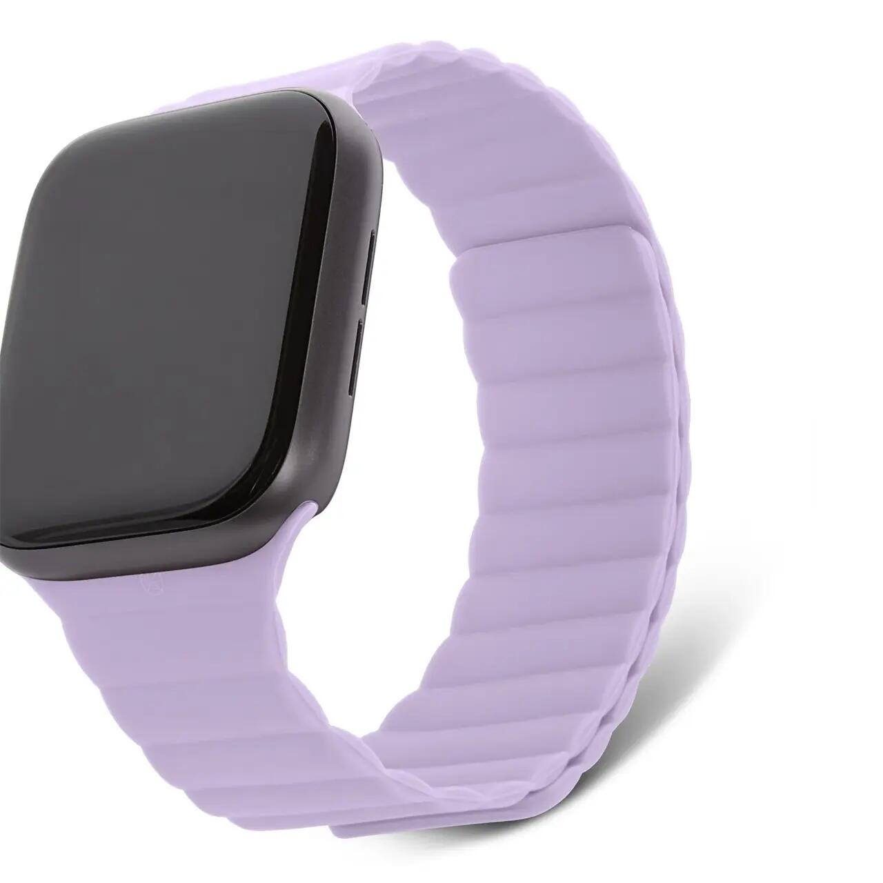 Каишка за Apple Watch от Decoded - магнитно залепване - лилава - iSTYLE BG
