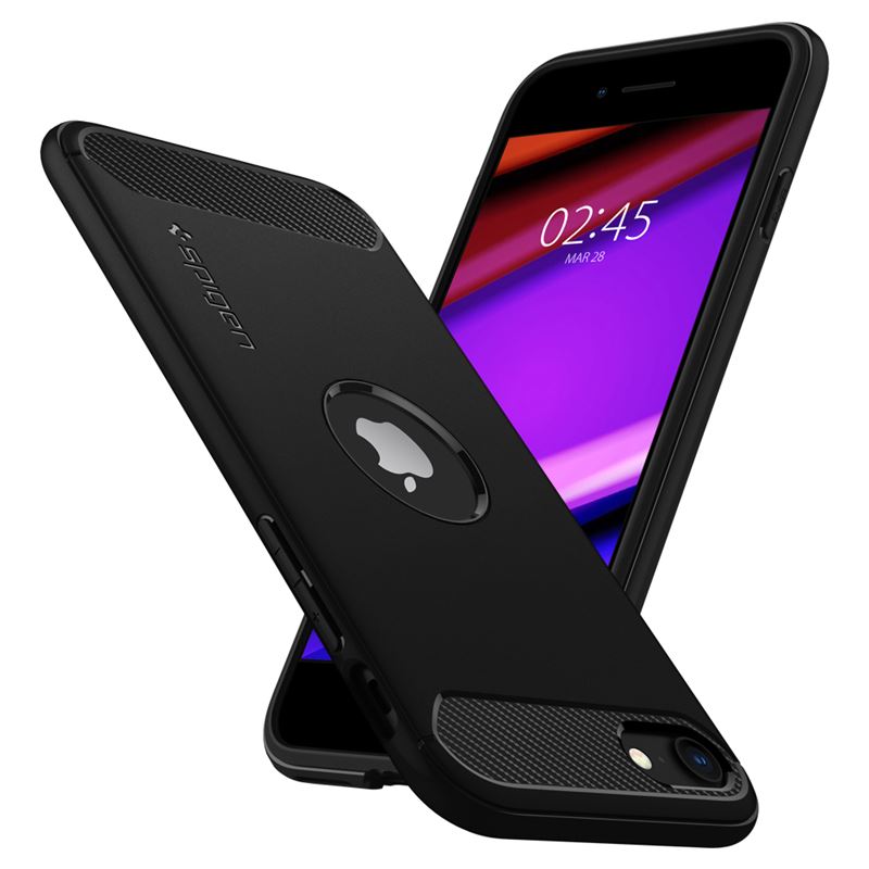 Spigen Rugged Armor, black - iPhone SE - iSTYLE BG
