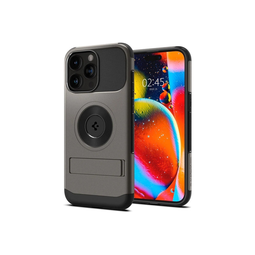 Spigen Slim Armor MagSafe, gunmetal - iPhone 15 Pro - iSTYLE BG