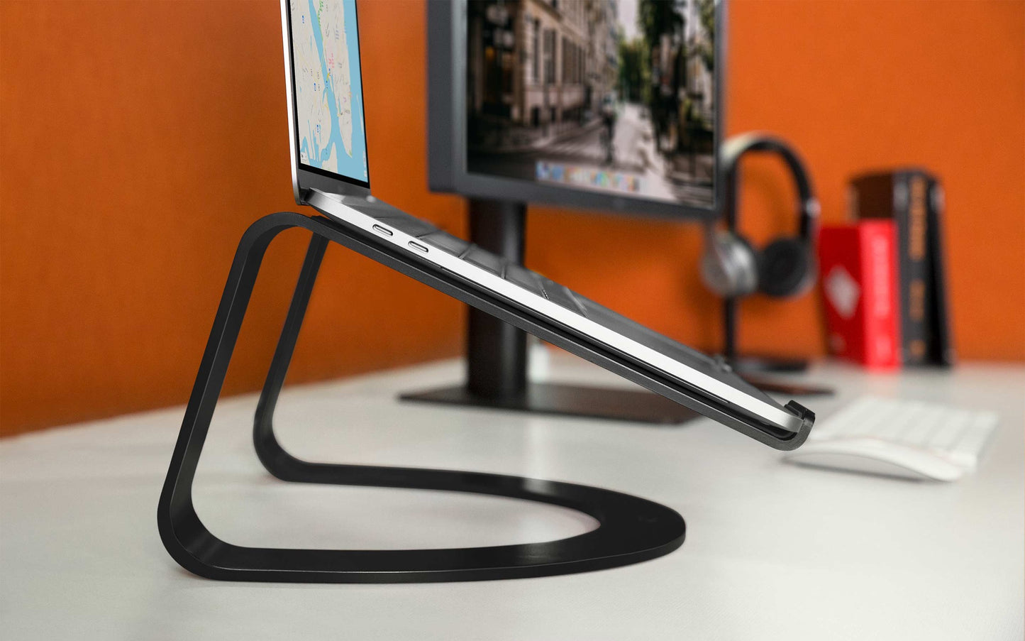 Стойка за MacBook от Twelve South - Curve - черна - iSTYLE BG
