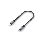Кабел от Satechi USB-C към Lightning 25cm - Space Gray - iSTYLE BG