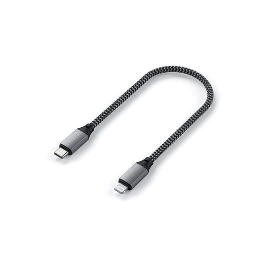Кабел от Satechi USB-C към Lightning 25cm - Space Gray - iSTYLE BG