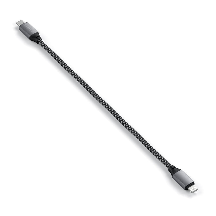 Кабел от Satechi USB-C към Lightning 25cm - Space Gray - iSTYLE BG