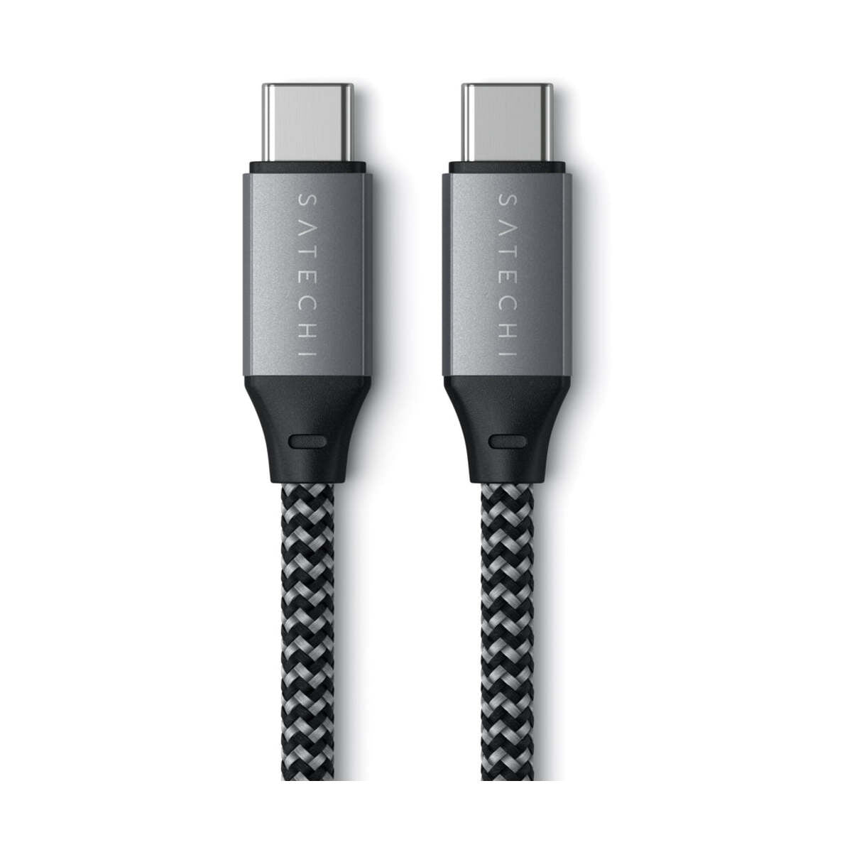Кабел от Satechi - USB-C към USB-C - 25cm - Space Gray - iSTYLE BG