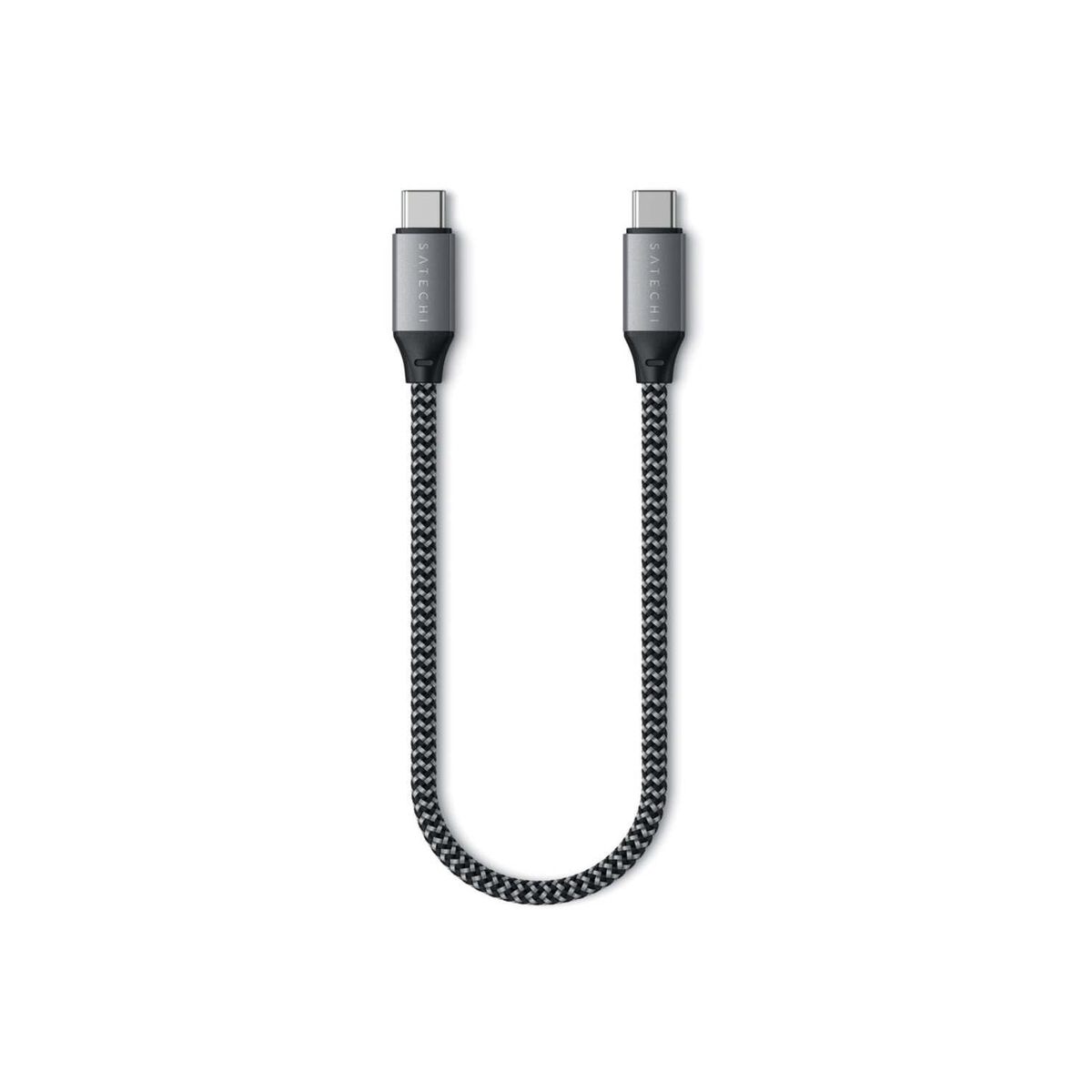 Кабел от Satechi - USB-C към USB-C - 25cm - Space Gray - iSTYLE BG