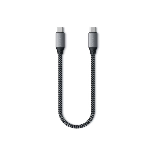 Кабел от Satechi - USB-C към USB-C - 25cm - Space Gray - iSTYLE BG