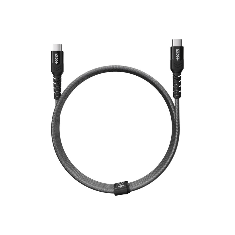Плетен кабел от NEXT ONE USB-C към USB-C | SPACE GRAY - iSTYLE BG