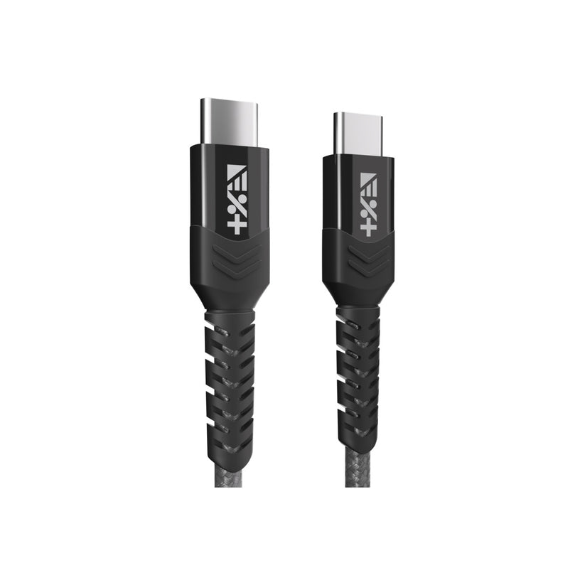 Плетен кабел от NEXT ONE USB-C към USB-C | SPACE GRAY - iSTYLE BG