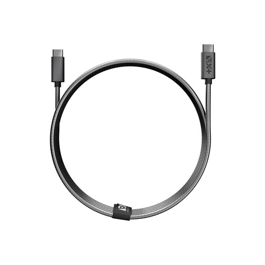 Метален кабел от NEXT ONE USB-C към USB-C | SPACE GRAY - iSTYLE BG