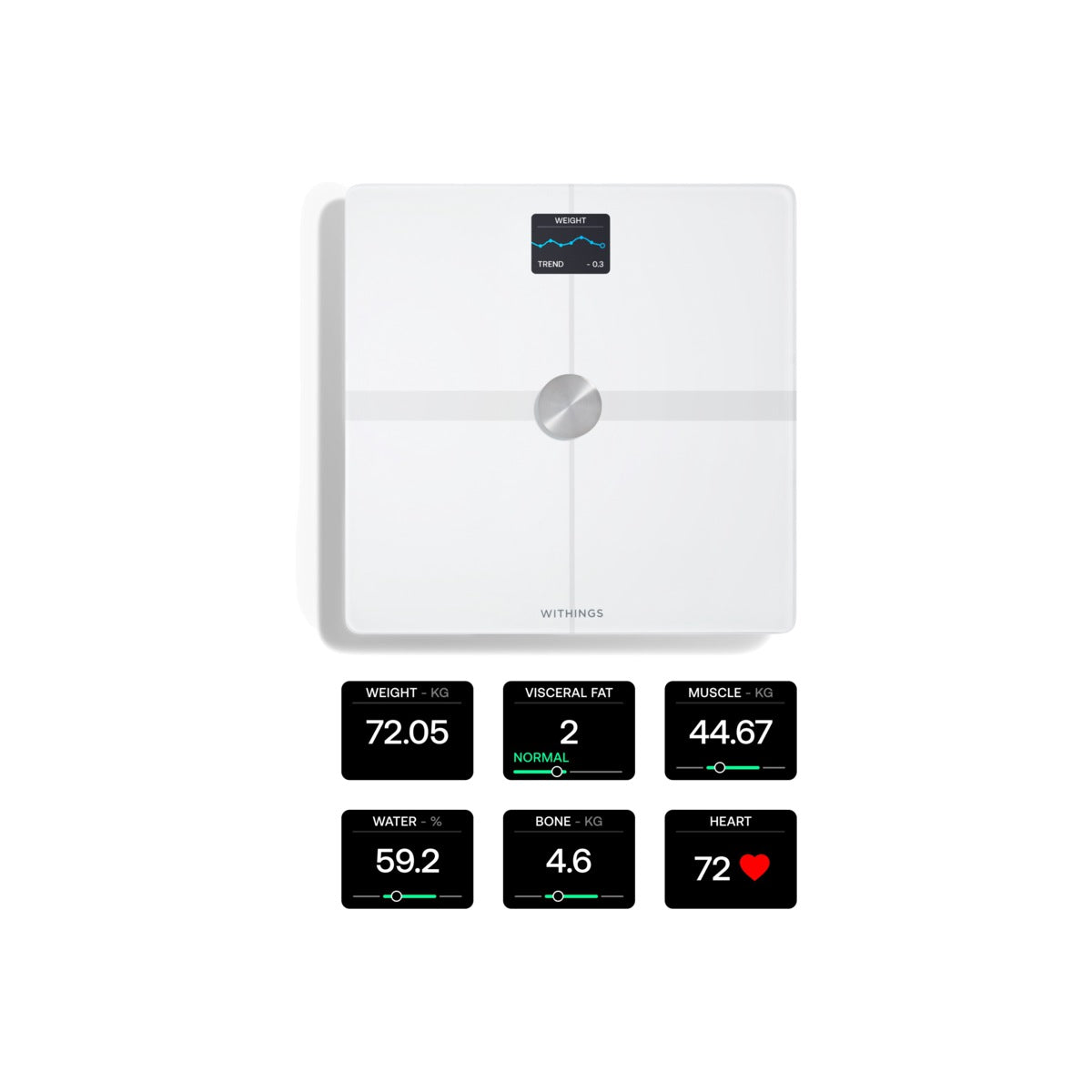 Бял смарт кантар от Withings - Body Smart - iSTYLE BG