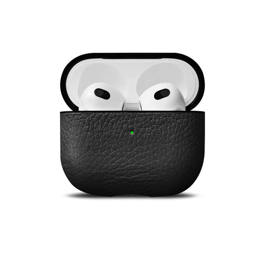 Кожен кейс за AirPods 3 от Woolnut - черен - iSTYLE BG