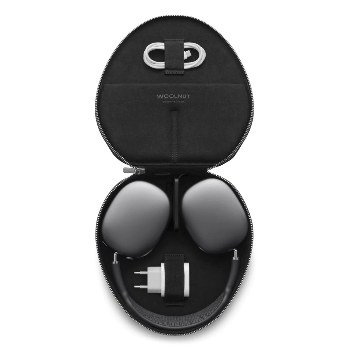 Кожен кейс за AirPods Max от Woolnut - черен - iSTYLE BG