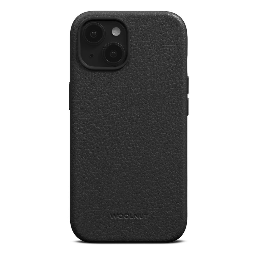 Woolnut Leather Case for iPhone 15 - Black - iSTYLE BG