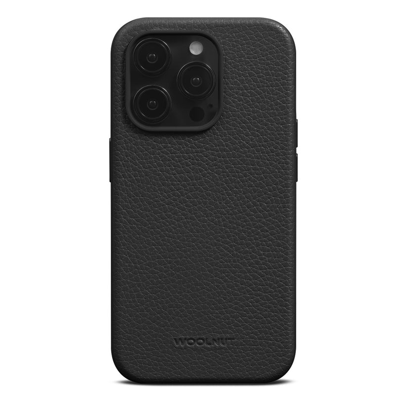 Woolnut Leather Case for iPhone 15 Pro Max - Black - iSTYLE BG