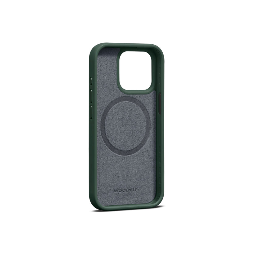 Woolnut Leather Case for iPhone 15 Pro - Green - iSTYLE BG