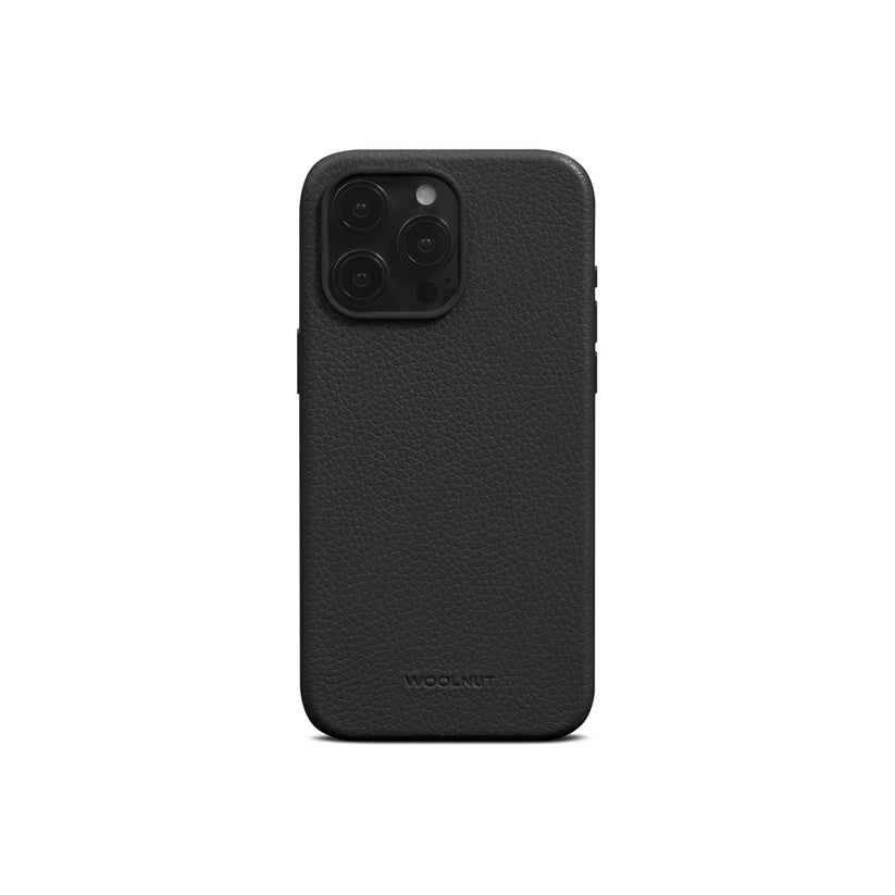 Woolnut Leather Case for iPhone 15 Pro Max - Black - iSTYLE BG